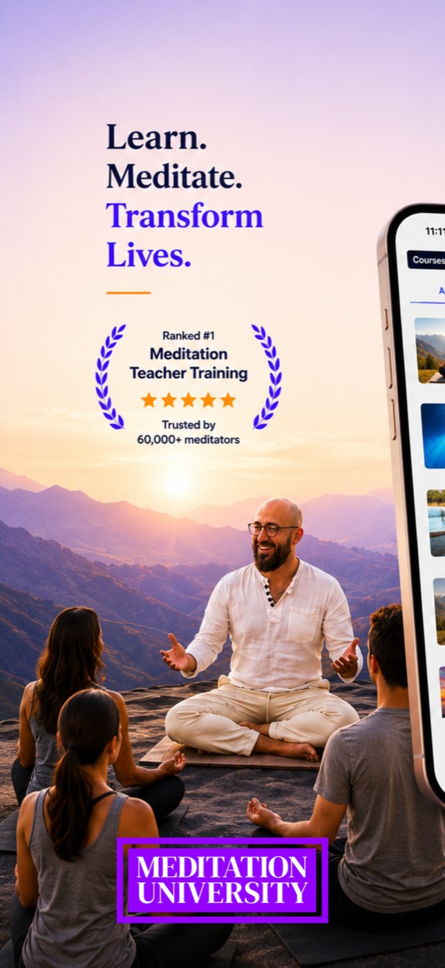 Meditation University app course screen